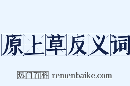 原上草反义词是什么意思的图片